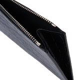 クロコダイルエンボクラッチ/CROCODILE EMBO CLUTCH-BLACK