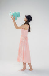 (핸드메이드) 핑크-네이비-햇 / (HANDMADE EMBROIDERY) PINK-NAVY-HAT (6656020873334)