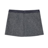 Leona tweed skirt CHARCOLE