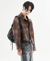 クロッカータイダイブレザー/[自主製作] Crocker tie-dye blazer