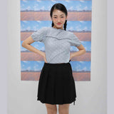Fetching lace T-shirts (sky blue) (6684248998006)