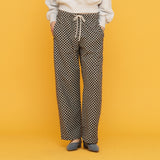 チェッカーボードバンディングパンツ/CHECKERBOARD BANDING PANTS_MINT CHOCO