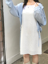Layered Punching Mini Dress