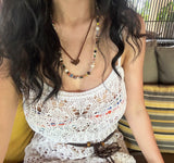 Heart Ethnic Suede Necklace