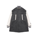 [UNISEX] Reversible Faux Fur Varsity Collar Coat (Camouflage) (6656656343158)