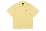 リーセントボタンニットポロ / RECENT BUTTON KNIT POLO_LIGHT YELLOW