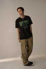 SUEDE COTTON CARGO PHANTS (KHAKI)