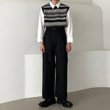 [ユニセックス]アカディアンニットベスト/[Unisex] Acadian knit vest (2 colors)