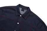 スティッチデニムトラッカージャケット / STITCH DENIM TRUCKER JACKET_BLUE