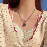 Cozy toggle heart necklace (6664244330614)