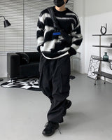 RU Zebra Mohair Round Knitwear (2 colors)