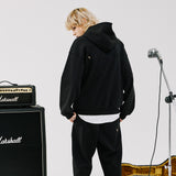 オーバーフィットレタリングパーカー/OVERFIT LETTERING HOODIE-BLACK
