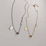ボールシンプルハート2WAYハンドメイドネックレス / shii Ball Simple Heart Two Way Handmade Necklace