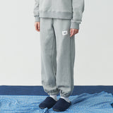 BASIC LABEL JOGGER SWEATPANTS (GREY) (6543166799990)