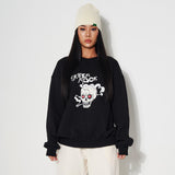 SMOKING SKULL SWEAT SHIRT BLACK (6612483670134)