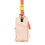 コットン 2WAY キャンバスバッグ / COTTON 2WAY CANVAS BAG-CREAM+ORANGE
