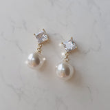 ダイアモンドパールピアス