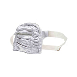 Luna shirring cross baga (silver) (6684442525814)