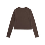 スタックスローガンロゴウォーマークロップ長袖Tシャツ / STACK SLOGAN LOGO WARMER CROP 3COLOR