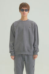ロゴ ワッペン ピグメント スウェットシャツ ブラック / LOGO WAPPEN PIGMENT SWEATSHIRTS [BLACK] (4413985849462)