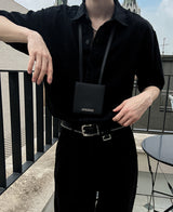 ホルター ツータック デニムシャツ / Halter Two-tuck Denim Shirt