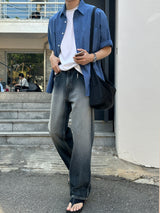 トニ―ハイデンシティー半袖シャツ/Tony High Density Short-Sleeved Shirts (4 colors)