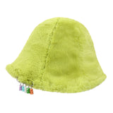 1 0 Jelly Bear Fur Bucket Hat - LIME GREEN (6626837004406)