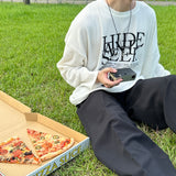 ハイドオーバーサイズフィットニットロングスリーブTシャツ