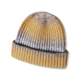 ウールブレンドニットグラデーションビーニー / WOOL BLENDED KNIT GRADATION BEANIE YELLOW