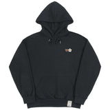 スモールフラワーベアーフェイス刺繍スマイルフーディー/Small Flower Bear Face Embroidery Smile Hoodie
