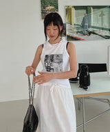 フォトスリーブレス/Photo sleeveless (3color)
