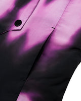 カラーコントラストダウンベスト/Colour Contrast Down Vest _ Purple