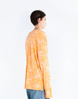 タイダイ 長袖Tシャツ オレンジ /tiedye long sleeve orange (4437317386358)