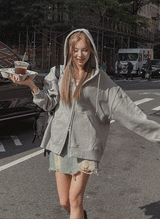 (UNISEX) ベーシックツーウェイ起毛フード