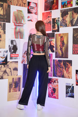 ノーマルメッシュクロップTシャツ / TOP(9286) Normal Mesh Crop Tee