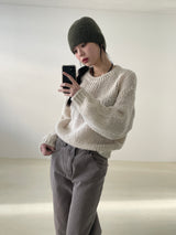 About balloon round knit 