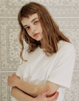 YELLOW TAP REGULAR FIT T-SHIRT WHITE (6691420078198)