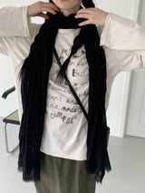 ブルーアレタリングビンテージ長袖Tシャツ / Brua lettering vintage long-sleeved T-shirt