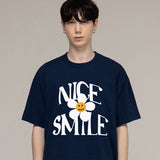 ナイススマイルロゴフラワーショートスリーブTシャツ / NICE SMILE Logo Flower Short Sleeve Tee