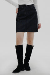 No.372 ノンスパンデニムスカート/No.372 Nonspan denim skirt (2color)