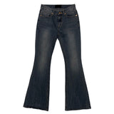 Crack demim boots cut pants