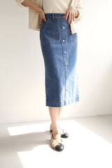 ローザデニムスカート / ROSA DENIM SK / H LINE SKIRT