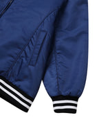  BOLD LOGO LONG VARSITY JACKET_BLUE
