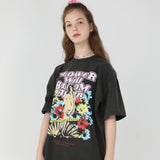 Venus pigment O/P T shirts [Charcoal grey] (6535246512246)