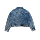 JINRO DENIM CROP TRUCKER JACKET 