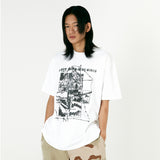 ホワイト コラプスTシャツ