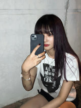 デビルキャットTシャツ/LEKIM DEVILL CAT T-SHIRT WHITE (WOMAN)