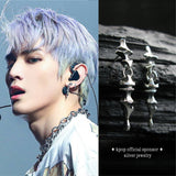 メインゴーシェシルバーイヤリング / Main gauche silver earring (4594627215478)