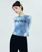 ROMAN TYPO TIEDYE LONG SLEEVE-BLUE (6680905121910)