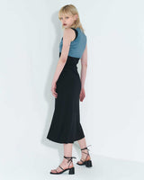 チェーンリンクレイヤードドレス / Chain Link Layered Dress _ Teal